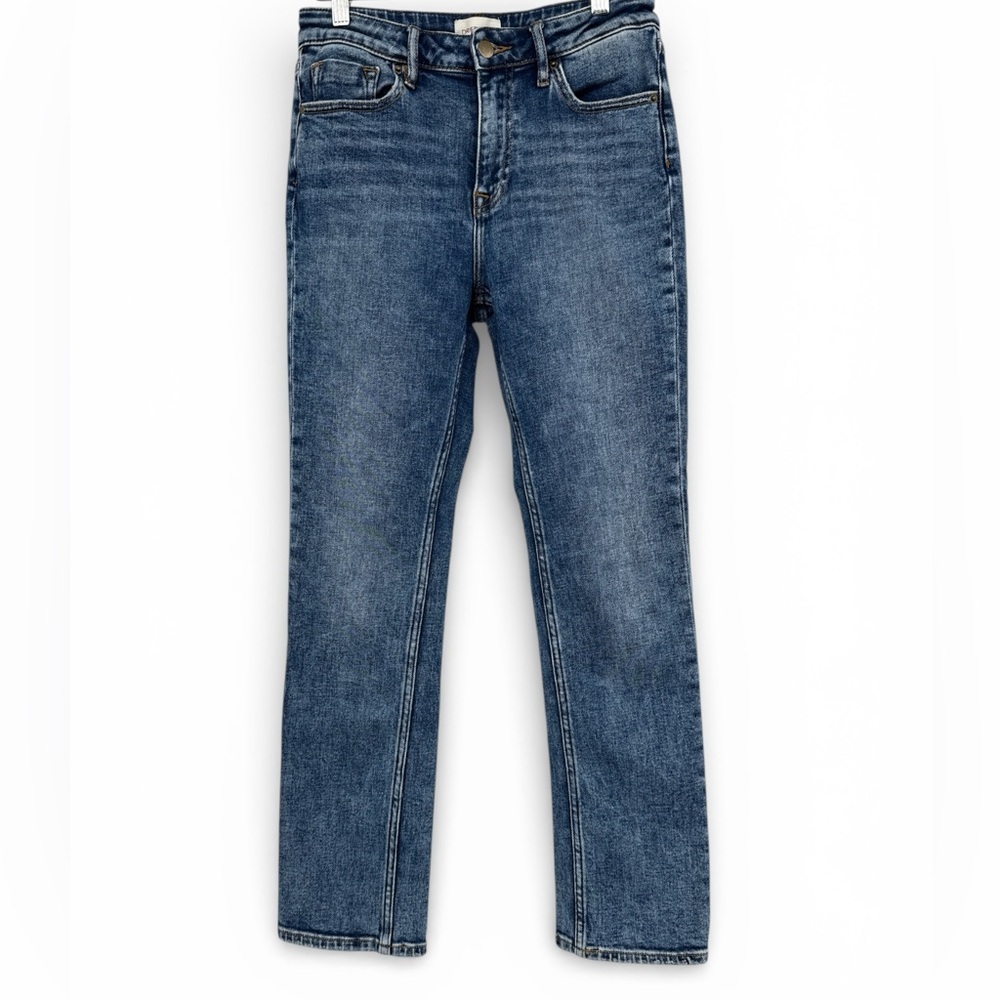 Driftwood “Jean “ Jeans Mid Rise Straight Leg Jeans Size 28 (W28 L29) MedWash
